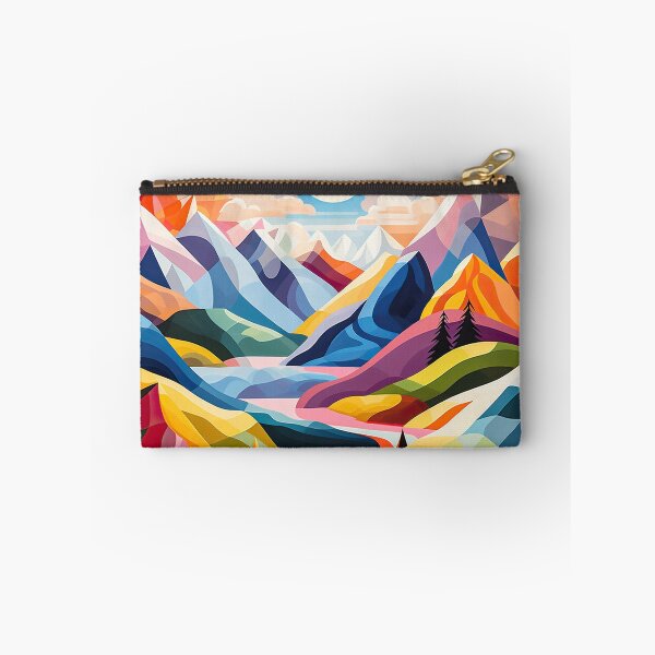 Item preview, Explore "Simplistic & Minimalistic Alps" with Bauhaus Flair and Vivid Colors designed and sold by ArtificialGenes.