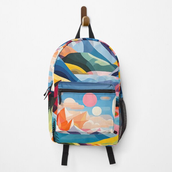 Item preview, Explore "Simplistic & Minimalistic Alps" with Bauhaus Flair and Vivid Colors designed and sold by ArtificialGenes.