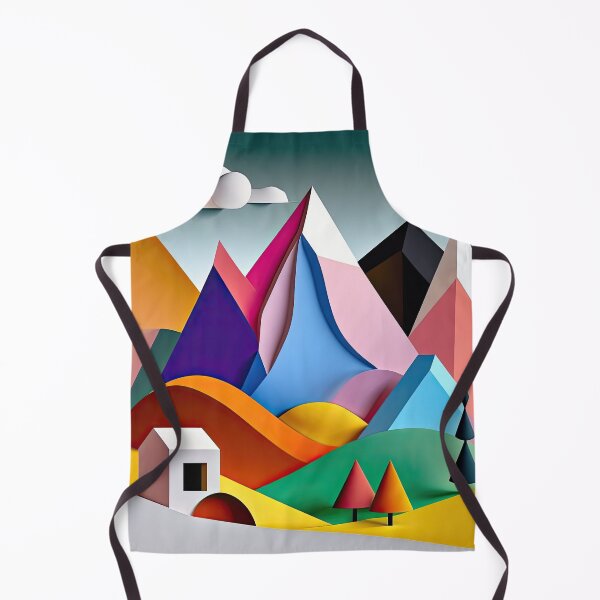 Item preview, Explore "Simplistic & Minimalistic Alps" with Bauhaus Flair and Vivid Colors designed and sold by ArtificialGenes.