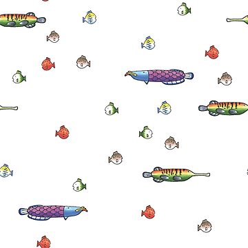 Imagen de la obra Pesca Wii Deportes Especies de peces - Patrón sin costuras de maura41