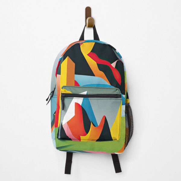 Item preview, Explore "Simplistic & Minimalistic Alps" with Bauhaus Flair and Vivid Colors designed and sold by ArtificialGenes.