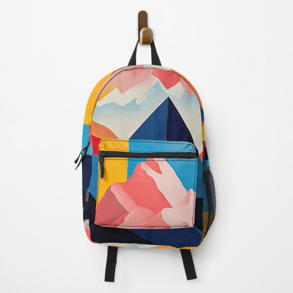 Item preview, Explore "Simplistic & Minimalistic Alps" with Bauhaus Flair and Vivid Colors designed and sold by ArtificialGenes.