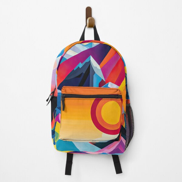 Item preview, Explore "Simplistic & Minimalistic Alps" with Bauhaus Flair and Vivid Colors designed and sold by ArtificialGenes.