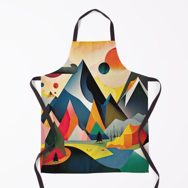 Item preview, Explore "Simplistic & Minimalistic Alps" with Bauhaus Flair and Vivid Colors designed and sold by ArtificialGenes.