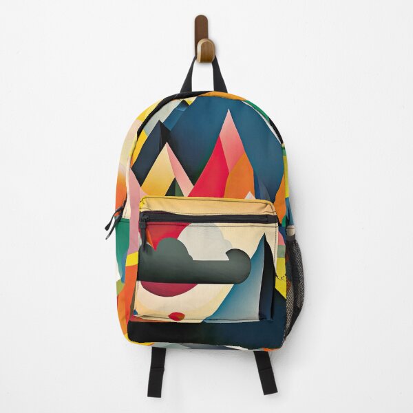 Item preview, Explore "Simplistic & Minimalistic Alps" with Bauhaus Flair and Vivid Colors designed and sold by ArtificialGenes.