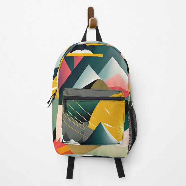 Item preview, Explore "Simplistic & Minimalistic Alps" with Bauhaus Flair and Vivid Colors designed and sold by ArtificialGenes.
