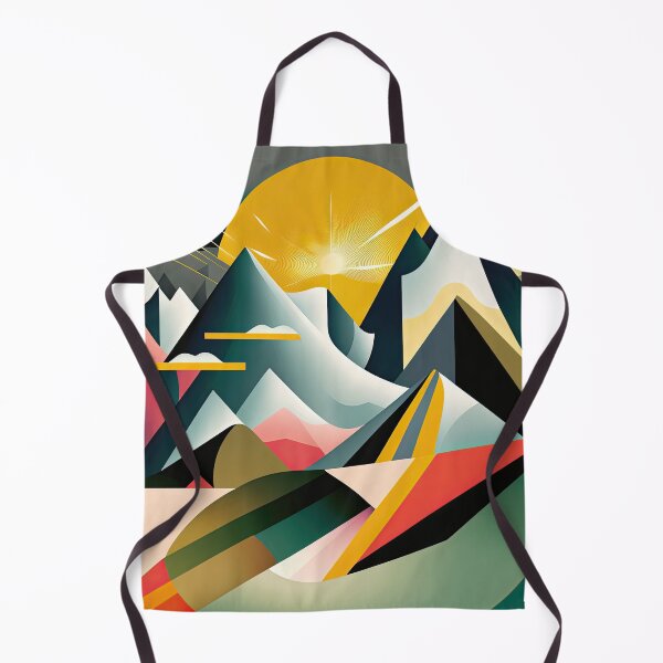 Item preview, Explore "Simplistic & Minimalistic Alps" with Bauhaus Flair and Vivid Colors designed and sold by ArtificialGenes.