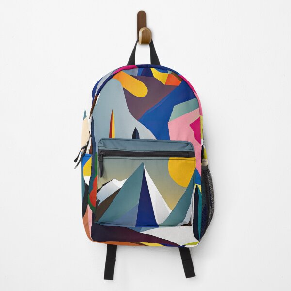 Item preview, Explore "Simplistic & Minimalistic Alps" with Bauhaus Flair and Vivid Colors designed and sold by ArtificialGenes.