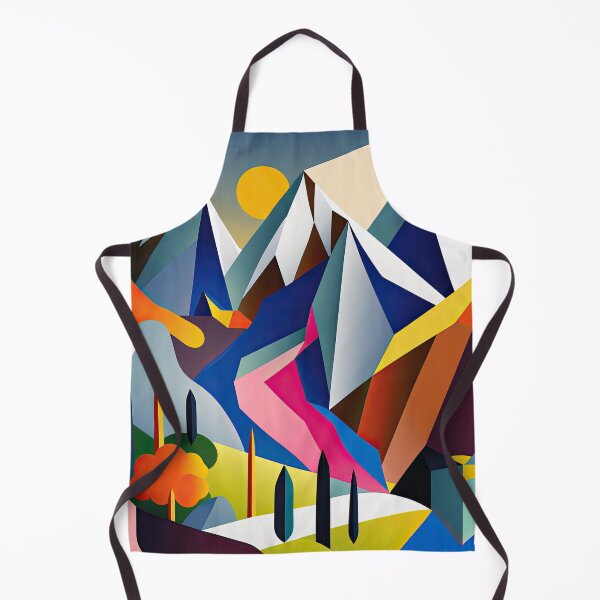 Item preview, Explore "Simplistic & Minimalistic Alps" with Bauhaus Flair and Vivid Colors designed and sold by ArtificialGenes.