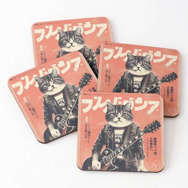 Item preview, Rocking Cat: A Unique Canvas of Vibrant Energy designed and sold by IAPICTURE.