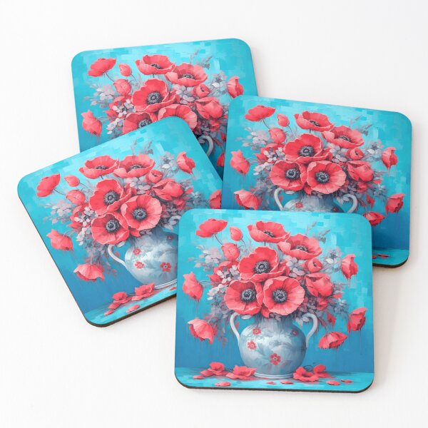 Item preview, Poppy lumen in blue designed and sold by Pixelartistin.