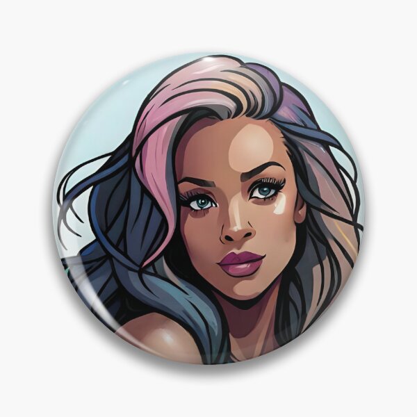 Item preview, Glam Girl Feminine Woman Aqua Moon Teal Blue  designed and sold by Melan Designs.