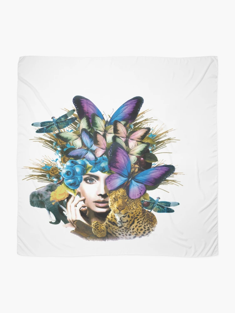 Thumbnail 2 of 3, Scarf, Abstract designed and sold by Collection de trésors .