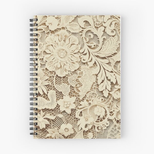 Item preview, Victorian Lace Pattern in Vintage Cream designed and sold by SamJanner.
