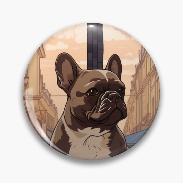 Item preview, French Bulldog in a Parisian Cafe designed and sold by Johnelh.