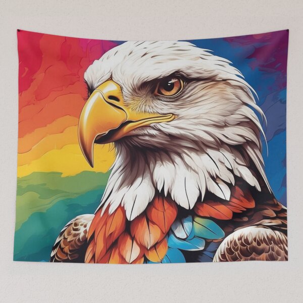 Item preview, American Blad Eagle Head Rainbow designed and sold by martin max.