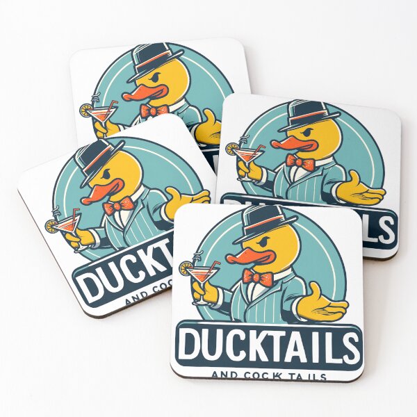 Item preview, Funny Duck Ducktails And Cocktails designed and sold by KitonicTees.