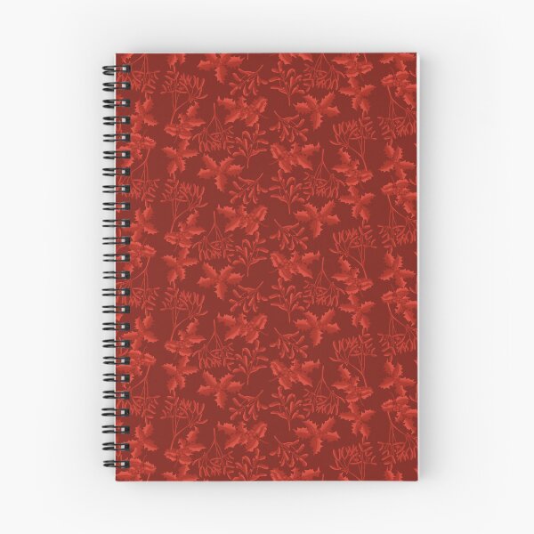 Item preview, Deep Red Winter Berry Scene - Monochrome - Cozy Winter Collection Fabric designed and sold by GenAumonier.