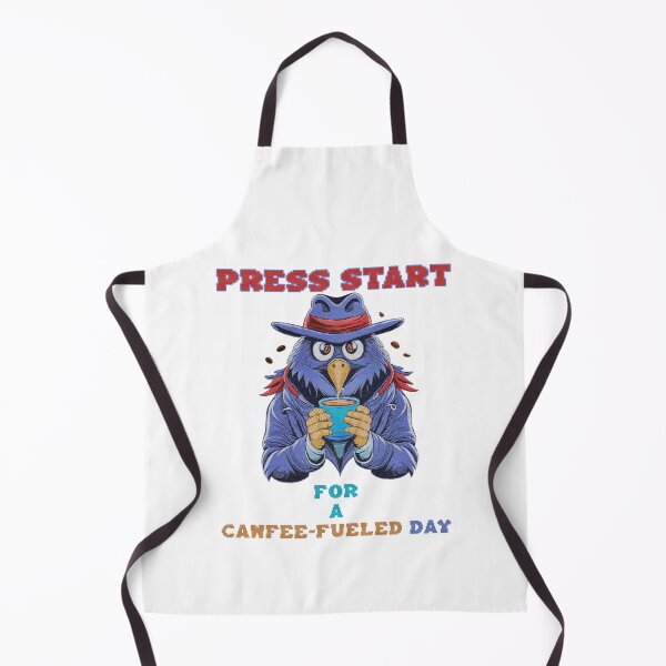 Item preview, Press Start for a Cawfee-Fueled Day Cawfee Crow designed and sold by Kacpi-Design.