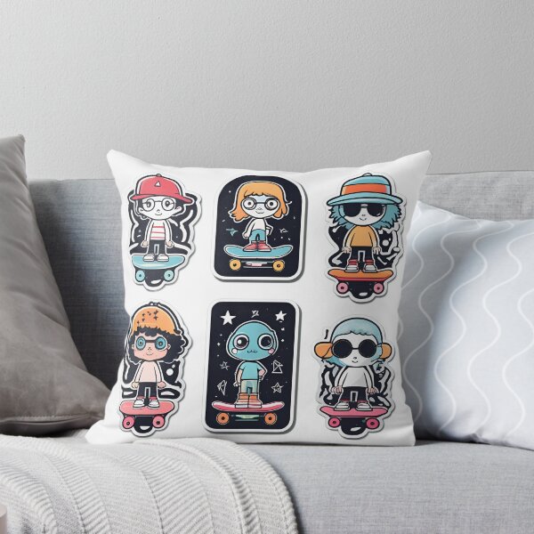 Aperçu de l'œuvre Autocollants de patinage générés par Ai créée et vendue par My Artprintz.