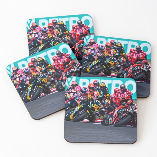Item preview, Maverick Viñales and Luca Marini and the rest of te pack MotoGP racing at its finest abstract designed and sold by Rodissimus1984.