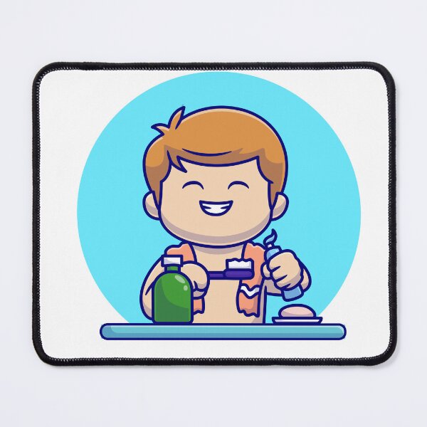 Item preview, Boy Brushing Teeth designed and sold by hjian8219.