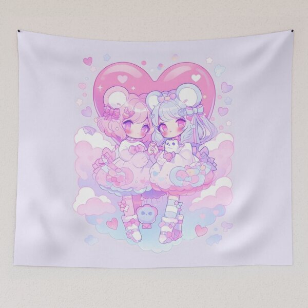 Item preview, Lovely Twin Sisters designed and sold by kawaiistudio.