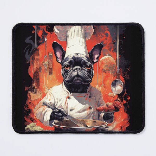 Item preview, French Bulldog as a Chef designed and sold by Johnelh.