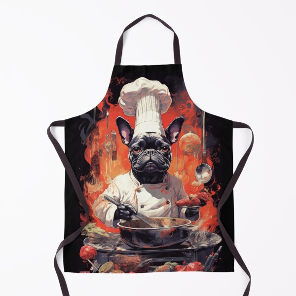 Item preview, French Bulldog as a Chef designed and sold by Johnelh.