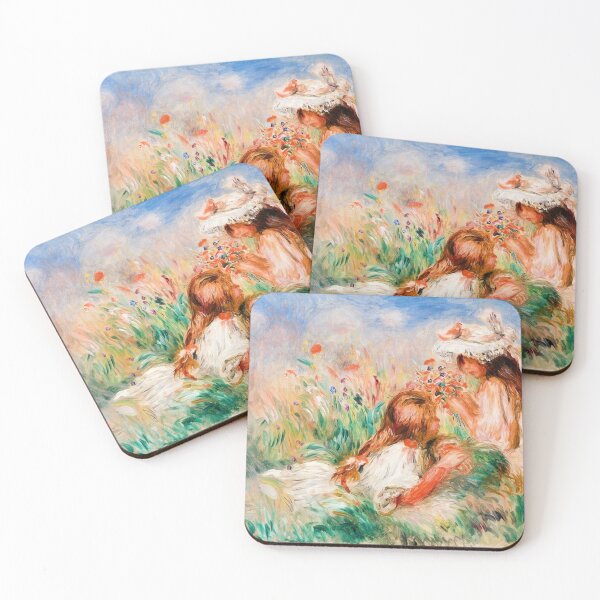 Item preview, Pierre-Auguste Renoir - Girls in the Grass Arranging a Bouquet designed and sold by CristalleLisa.