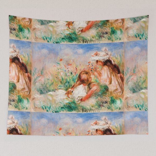 Item preview, Pierre-Auguste Renoir - Girls in the Grass Arranging a Bouquet designed and sold by CristalleLisa.