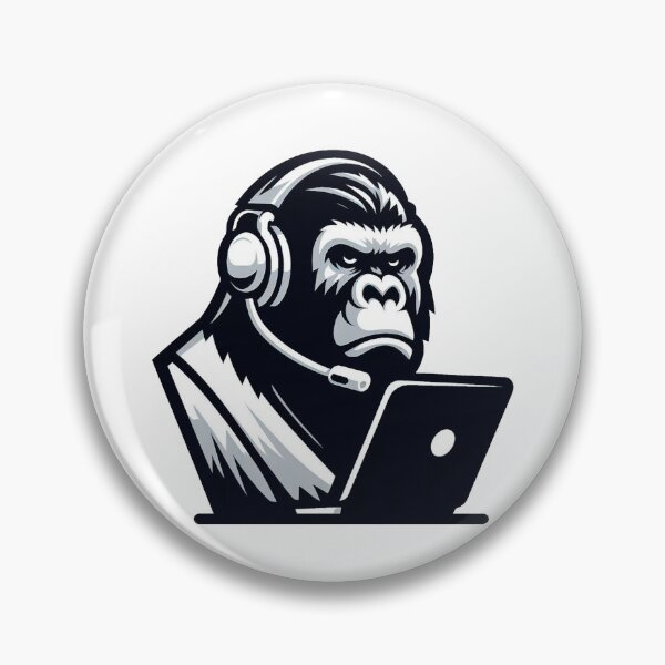 Item preview, Groovy Gorilla: Tech-Savvy Ape designed and sold by Luan da Silva.