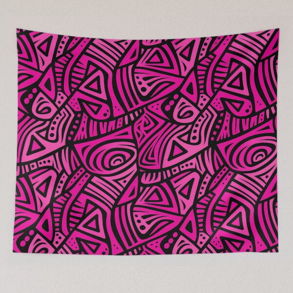 Item preview, Aboriginal Art Pink & Black designed and sold by KyoKute.