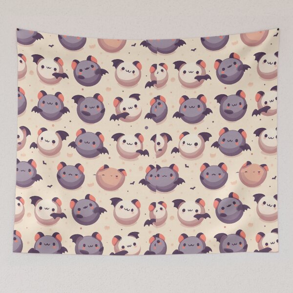 Item preview, Tiny round bat pattern 1  designed and sold by Rinohana.