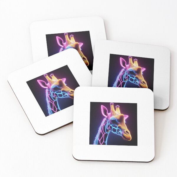 Item preview, Neon giraffe. designed and sold by ALLTHEMES.