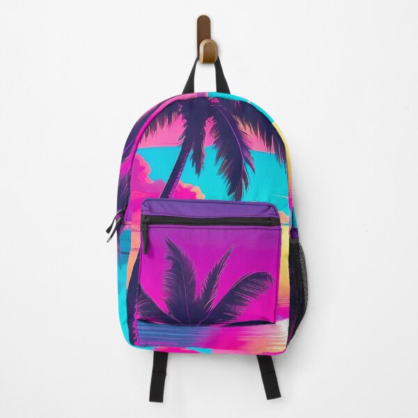 Item preview, Vibrant Retro Vaporwave Sunset Palm Trees Aesthetic designed and sold by SassyArtistry.