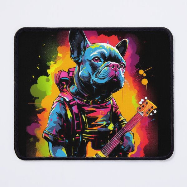 Item preview, French Bulldog as a Rock Star designed and sold by Johnelh.
