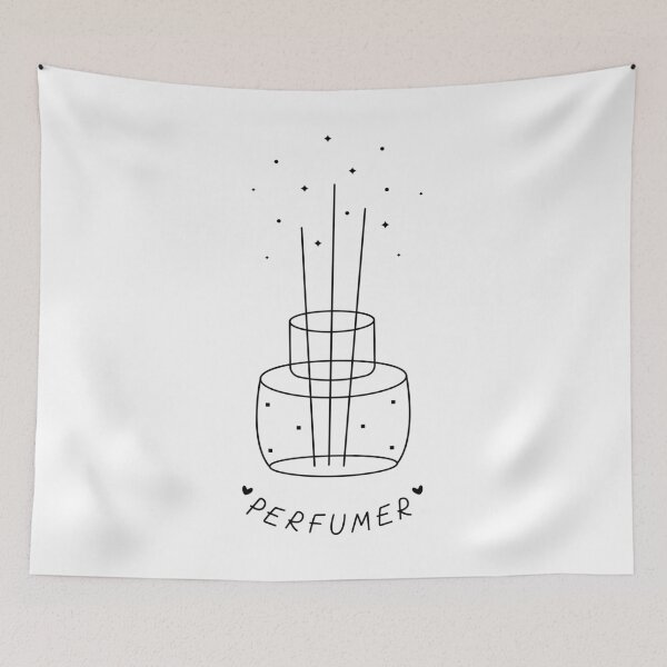 Item preview, Black line illustration for perfumer designed and sold by OM-lova.