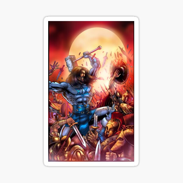 Judah "The Hammer" Maccabee™ art by Steven Butler Sticker