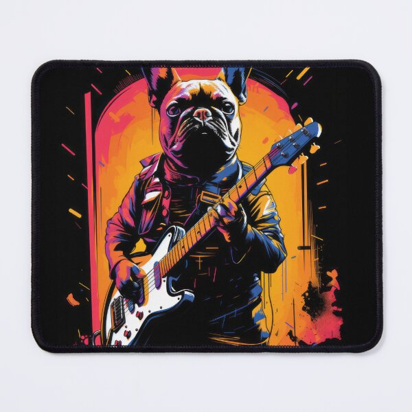 Item preview, French Bulldog as a Rock Star designed and sold by Johnelh.