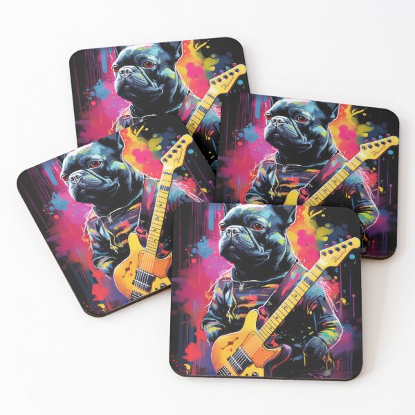 Item preview, French Bulldog as a Rock Star designed and sold by Johnelh.