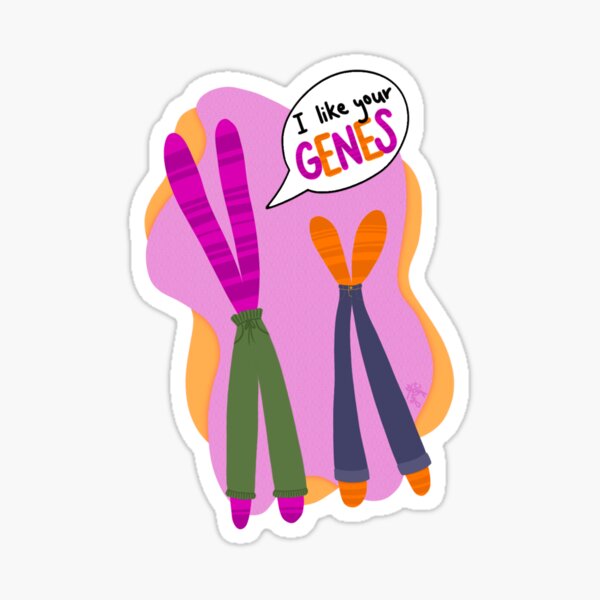 Item preview, I Like Your Genes Chromosome Cartoon designed and sold by Genes-N-Tees.