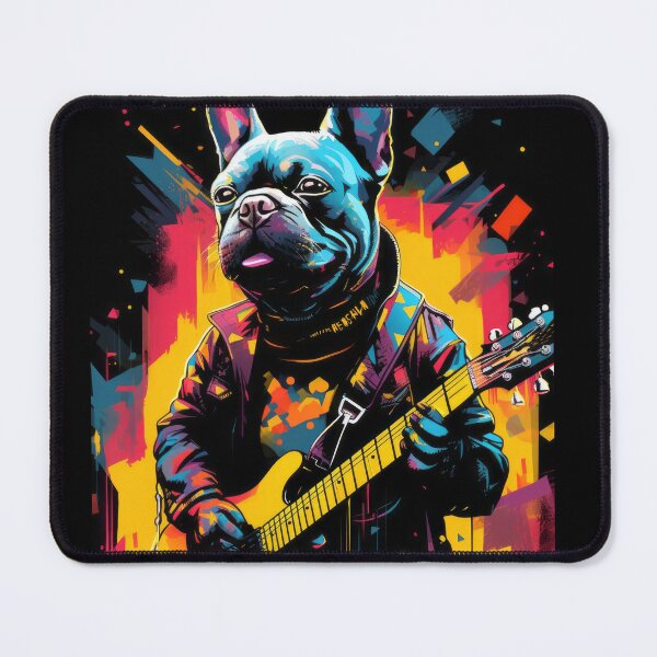 Item preview, French Bulldog as a Rock Star designed and sold by Johnelh.