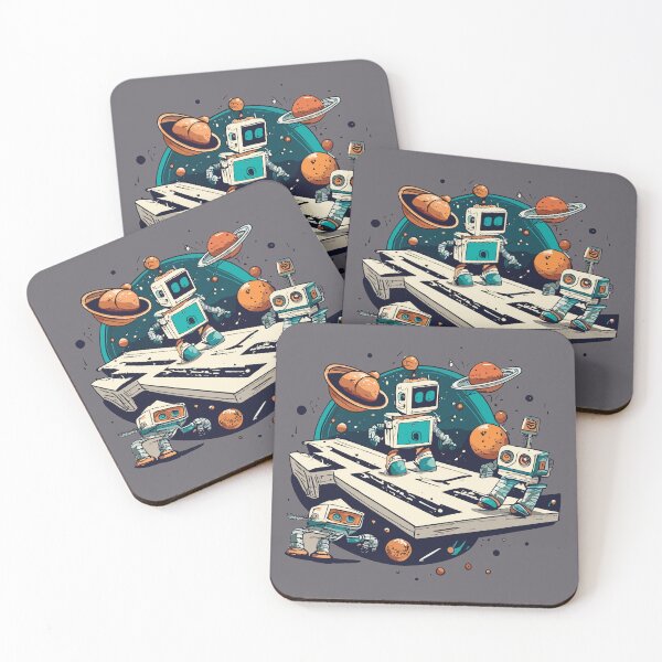 Item preview, Copy of Bots in Space: Happy Three Friends  designed and sold by MechaRon.