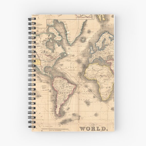 Item preview, Vintage Map of the World (1850) designed and sold by BravuraMedia.