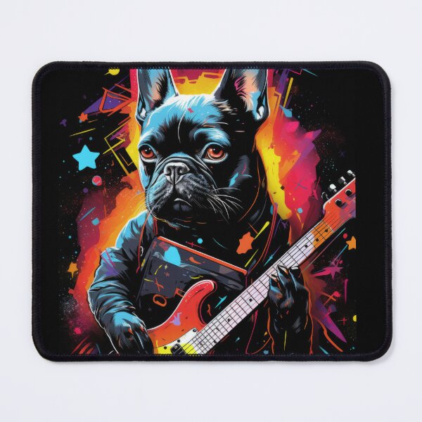 Item preview, French Bulldog as a Rock Star designed and sold by Johnelh.