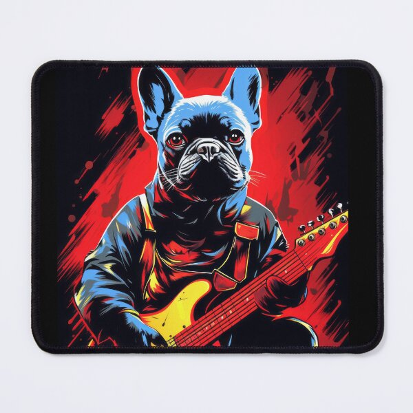 Item preview, French Bulldog as a Rock Star designed and sold by Johnelh.
