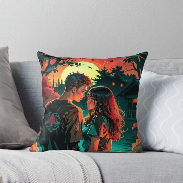 Item preview, Romantic Couple Sunset Flowers Anime Digital Art designed and sold by YabaiArts.