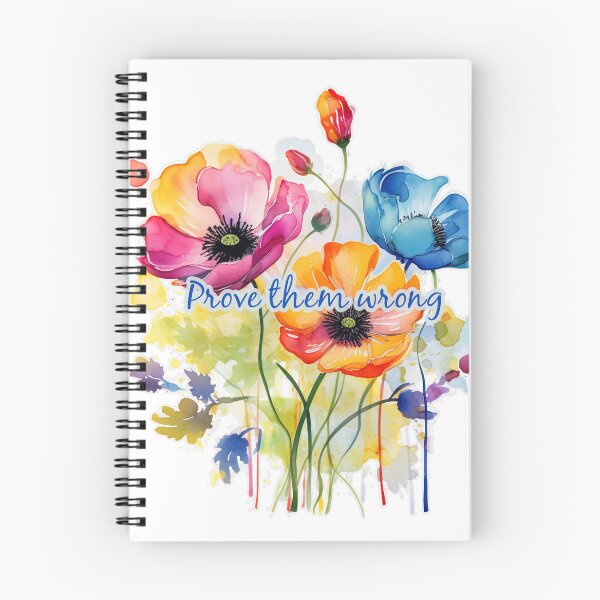 Item preview,  Prove Them Wrong Inspirational Quote on Watercolor Flowers designed and sold by Driftwood Spirits.