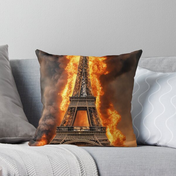 Item preview, eiffel tower on fire designed and sold by navigatorsteel.